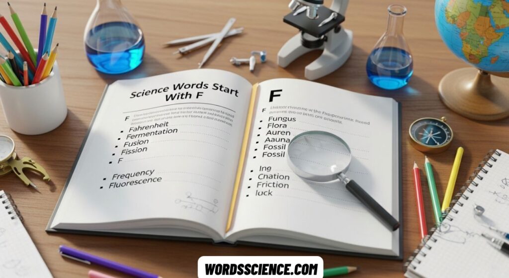 Science Words Start With F