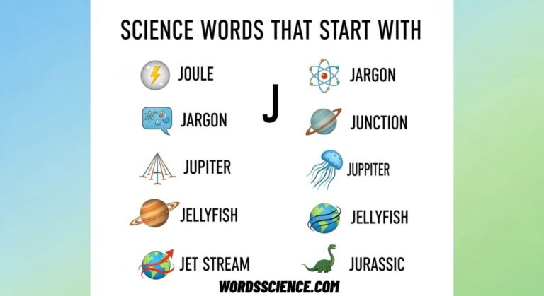 Science Words That Start With J