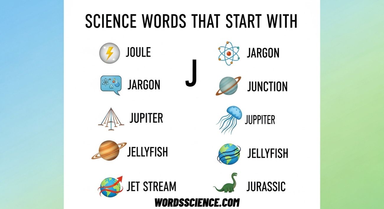 Science Words That Start With J
