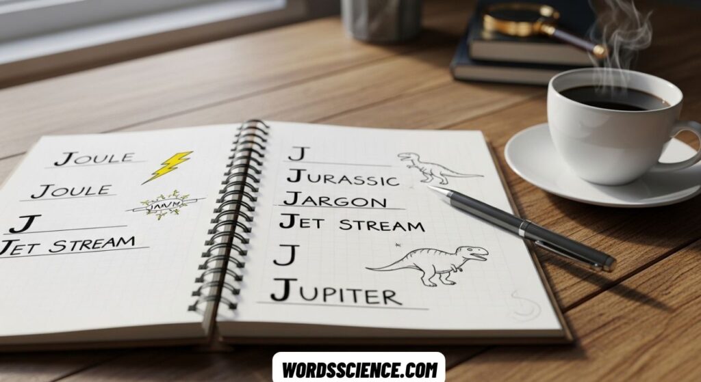 Science Words That Start With J