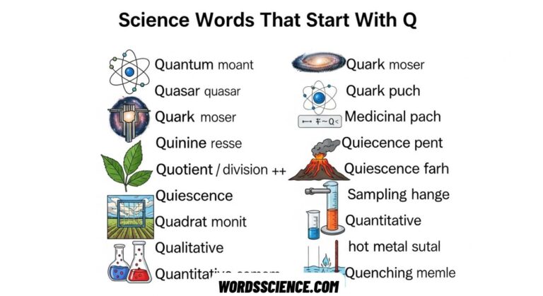 Science Words That Start With Q