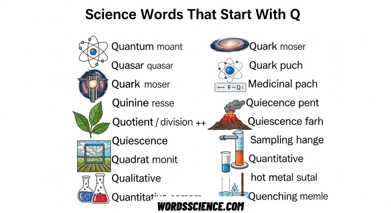 Science Words That Start With Q