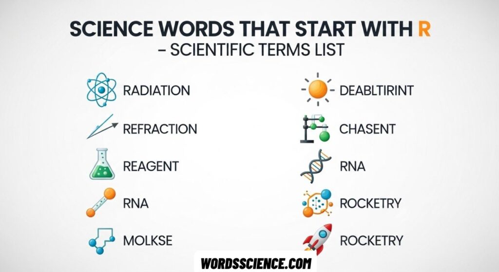 Science Words That Start With R