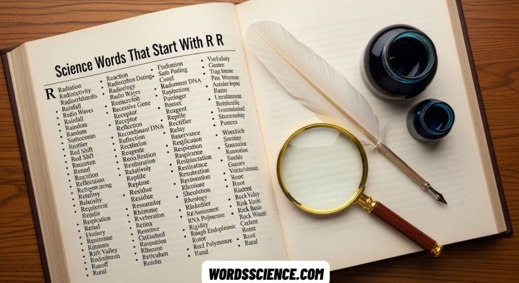Science Words That Start With R