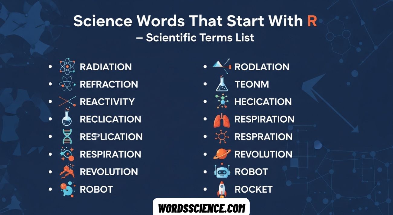 Science Words That Start With R