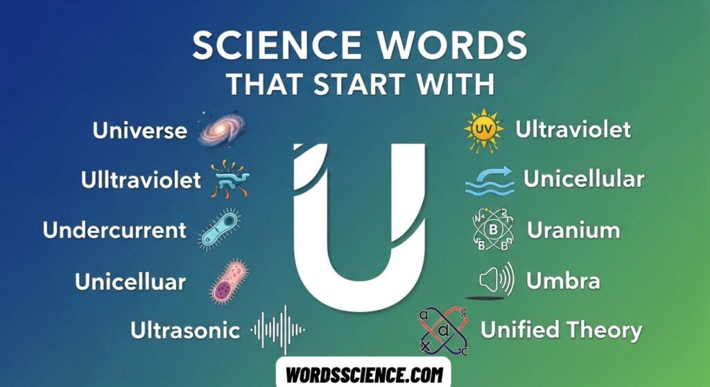 Science Words That Start With U