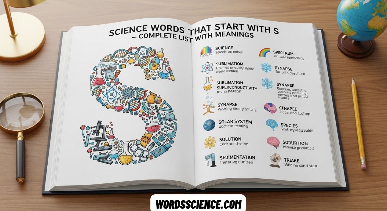 Science Words That Start With W
