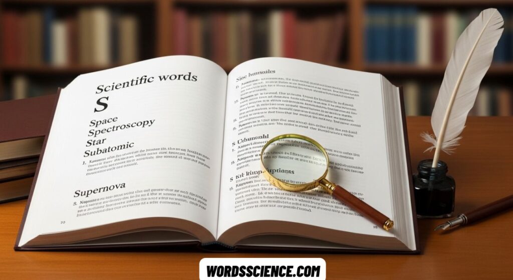 Science Words That Start With W