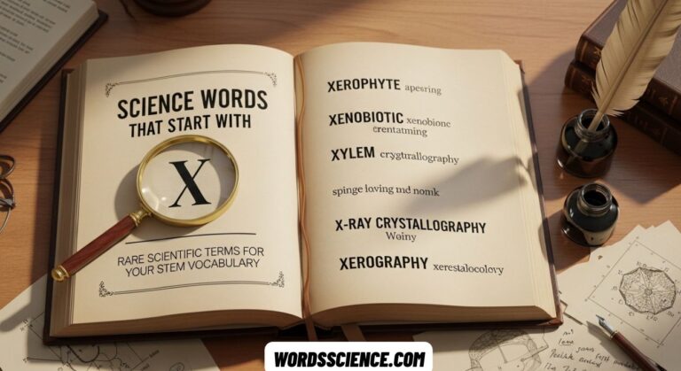 Science Words That Start With X
