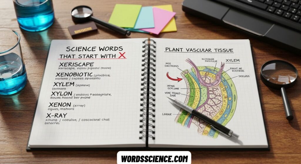 Science Words That Start With X