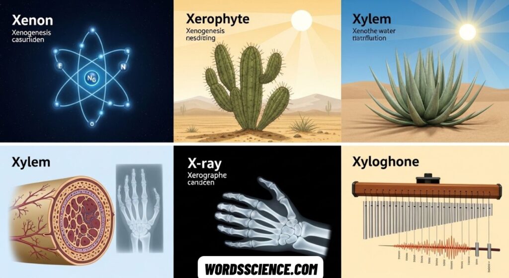 Science Words That Start With X