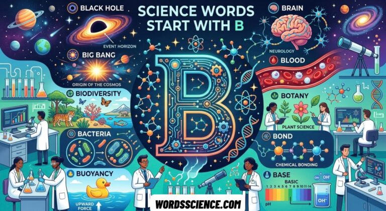 Science Words Start With B