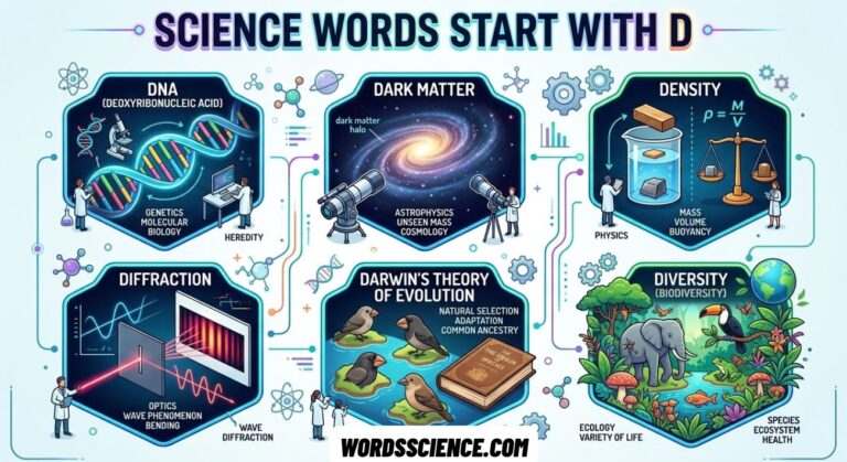 Science Words Start With D:
