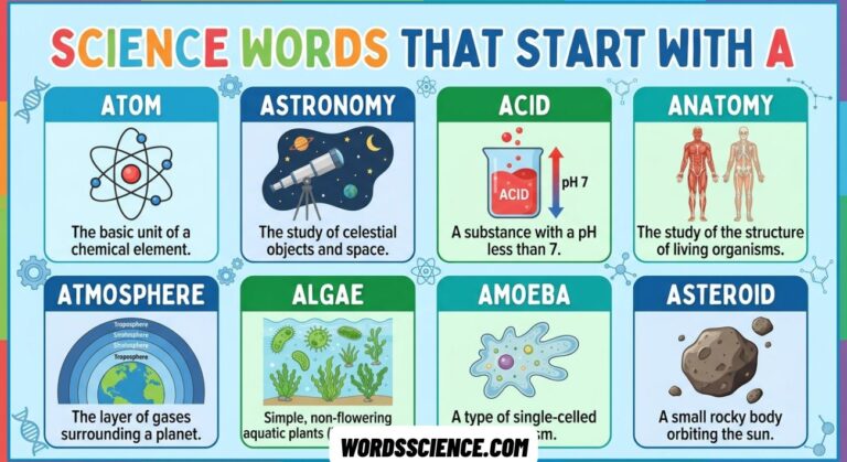 Science Words That Start With A