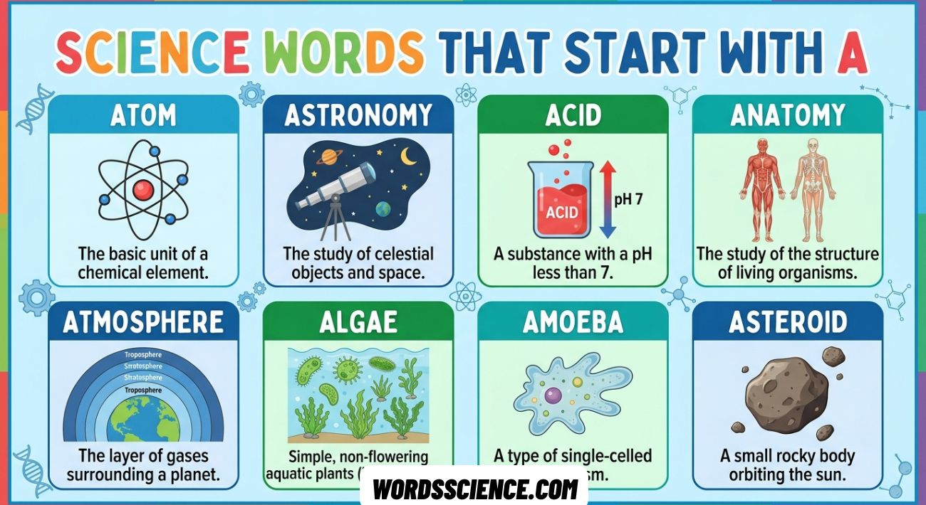 Science Words That Start With A