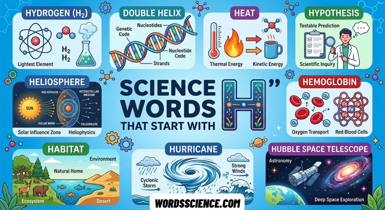 Science Words That Start With H