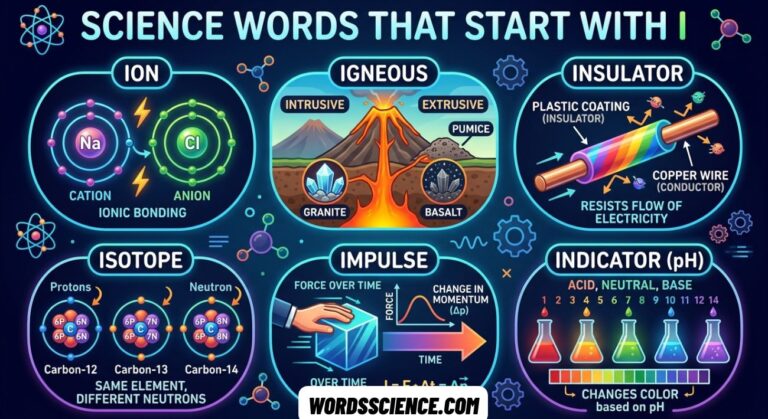 Science Words That Start With I