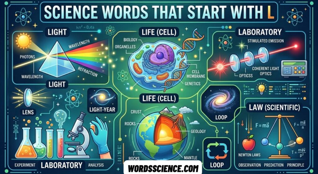 Science Words That Start With L