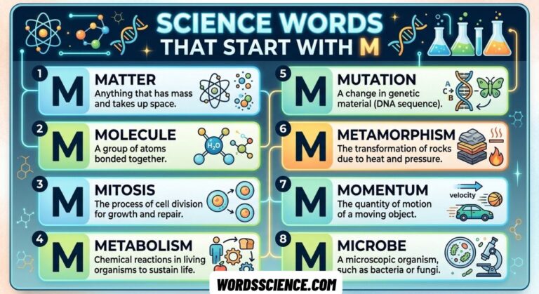 Science Words That Start With M