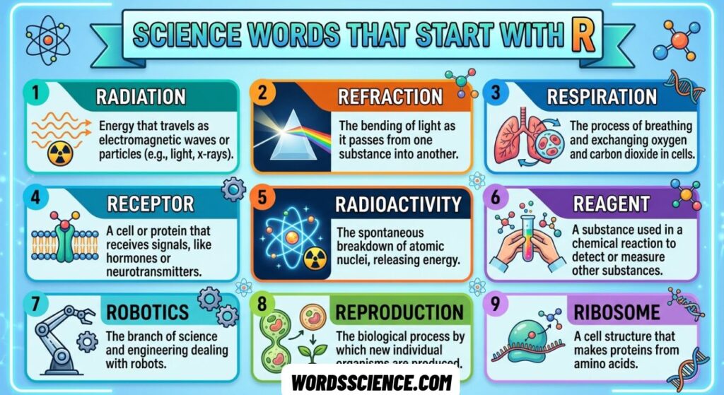 Science Words That Start With R