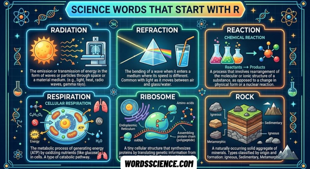Science Words That Start With R