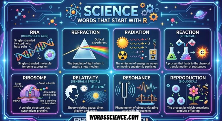 Science Words That Start With R