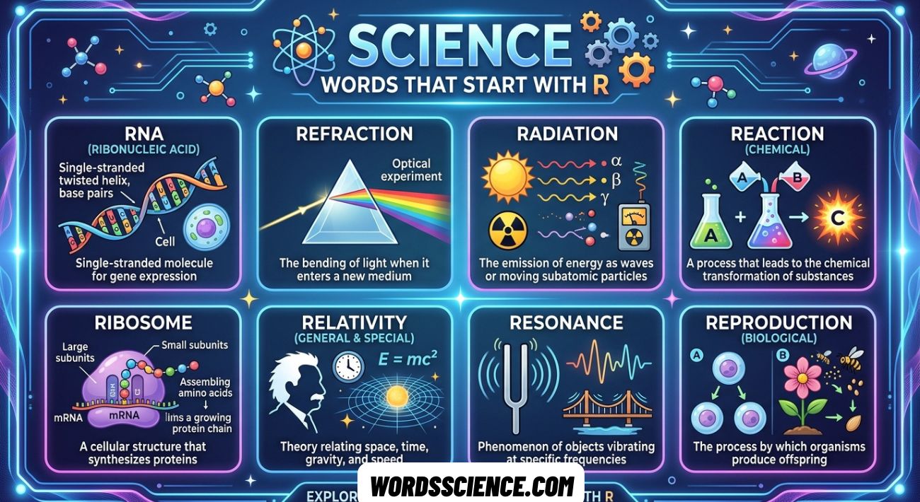 Science Words That Start With R