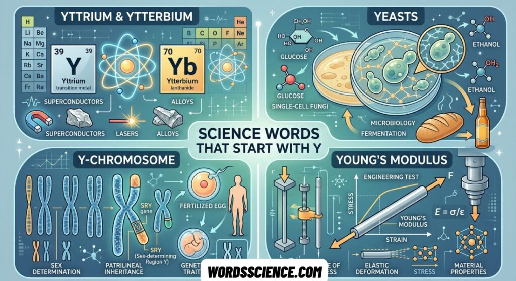 Science Words That Start With Y
