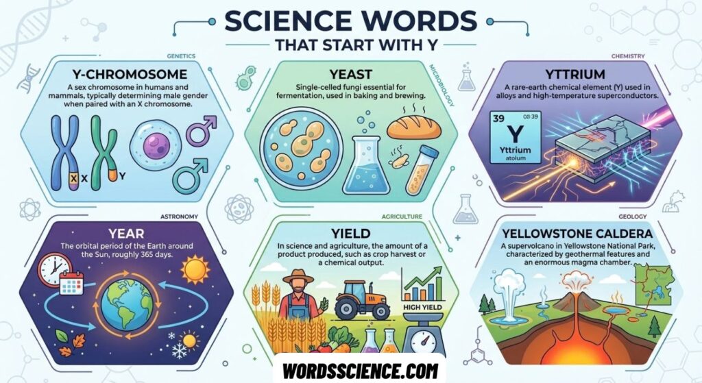 Science Words That Start With Y