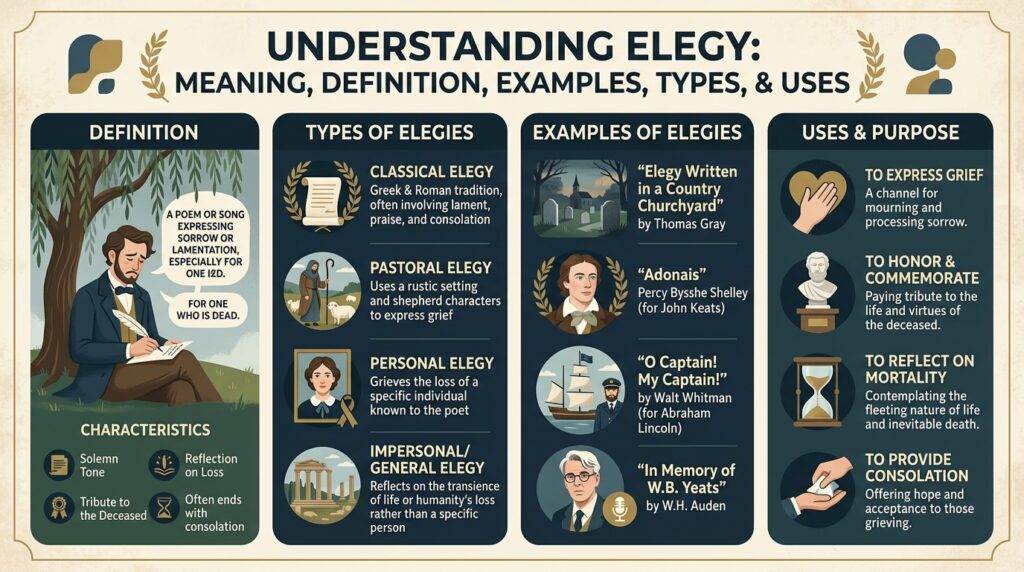 Elegy Meaning | Definition, Examples, Types & Uses